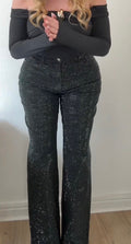 Black Diamante Jeans